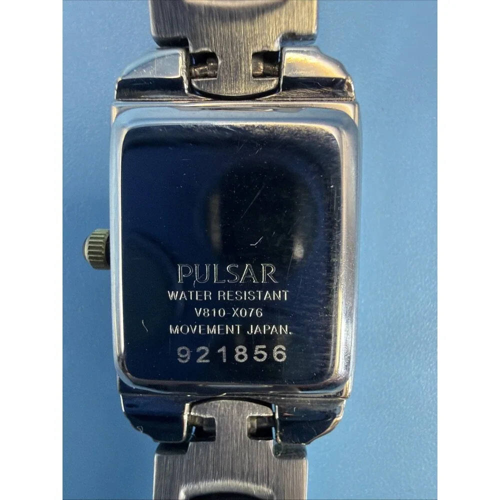 Pulsar Stainless Steel Two-Tone Crystals Women's Watch -MOP Dial Beautiful